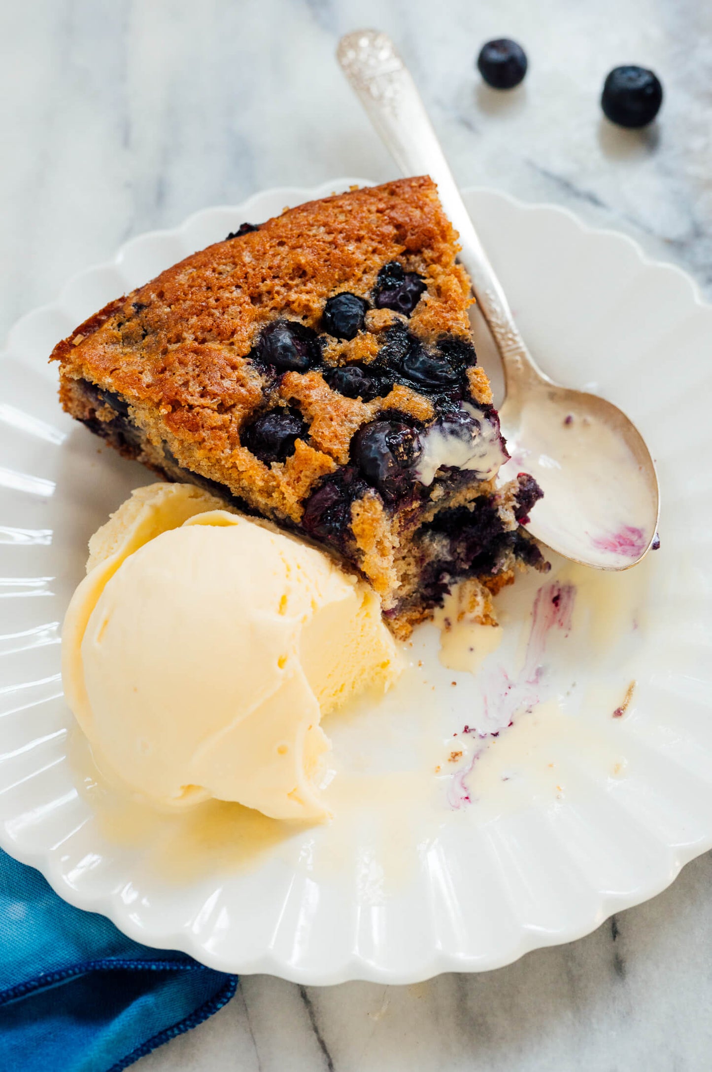 Vanilla Blueberry Tea Cake