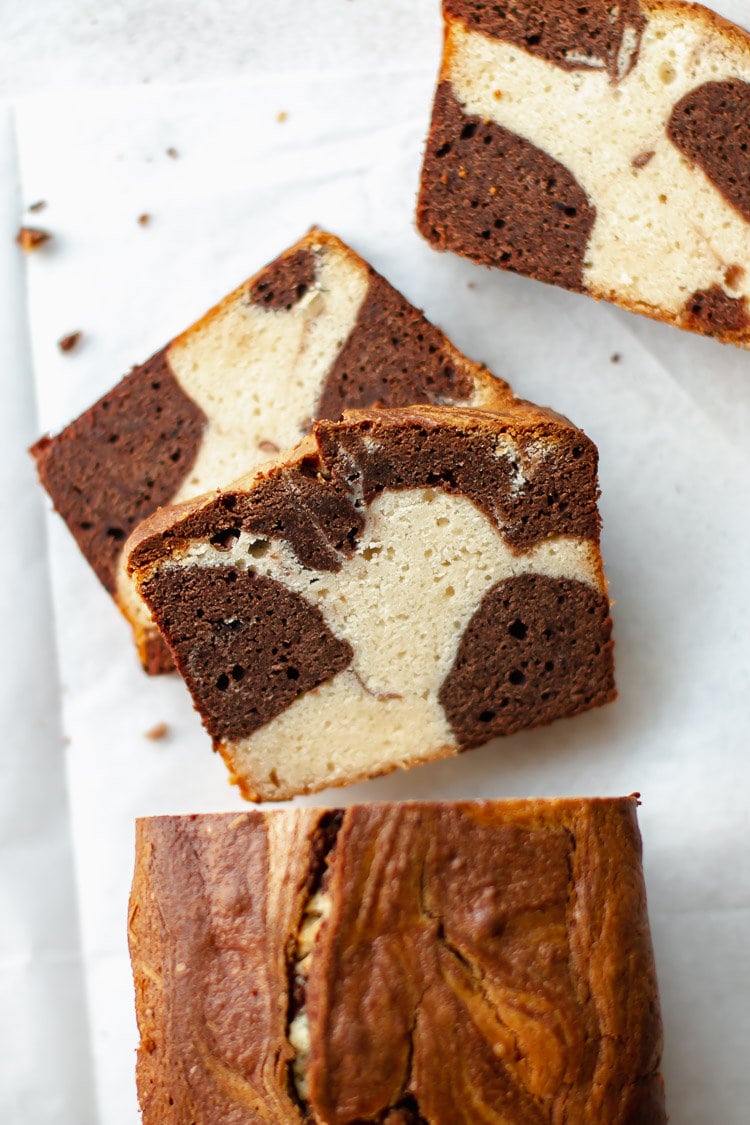 Marble with Gourmand Glaze Travel Cake